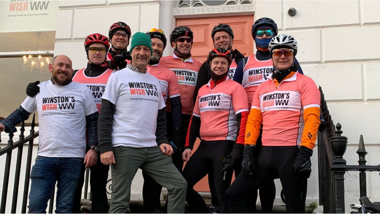 Charity cycle ride for Winston's Wish