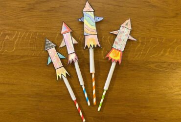 Straw rockets make and talk activity - Winston's Wish