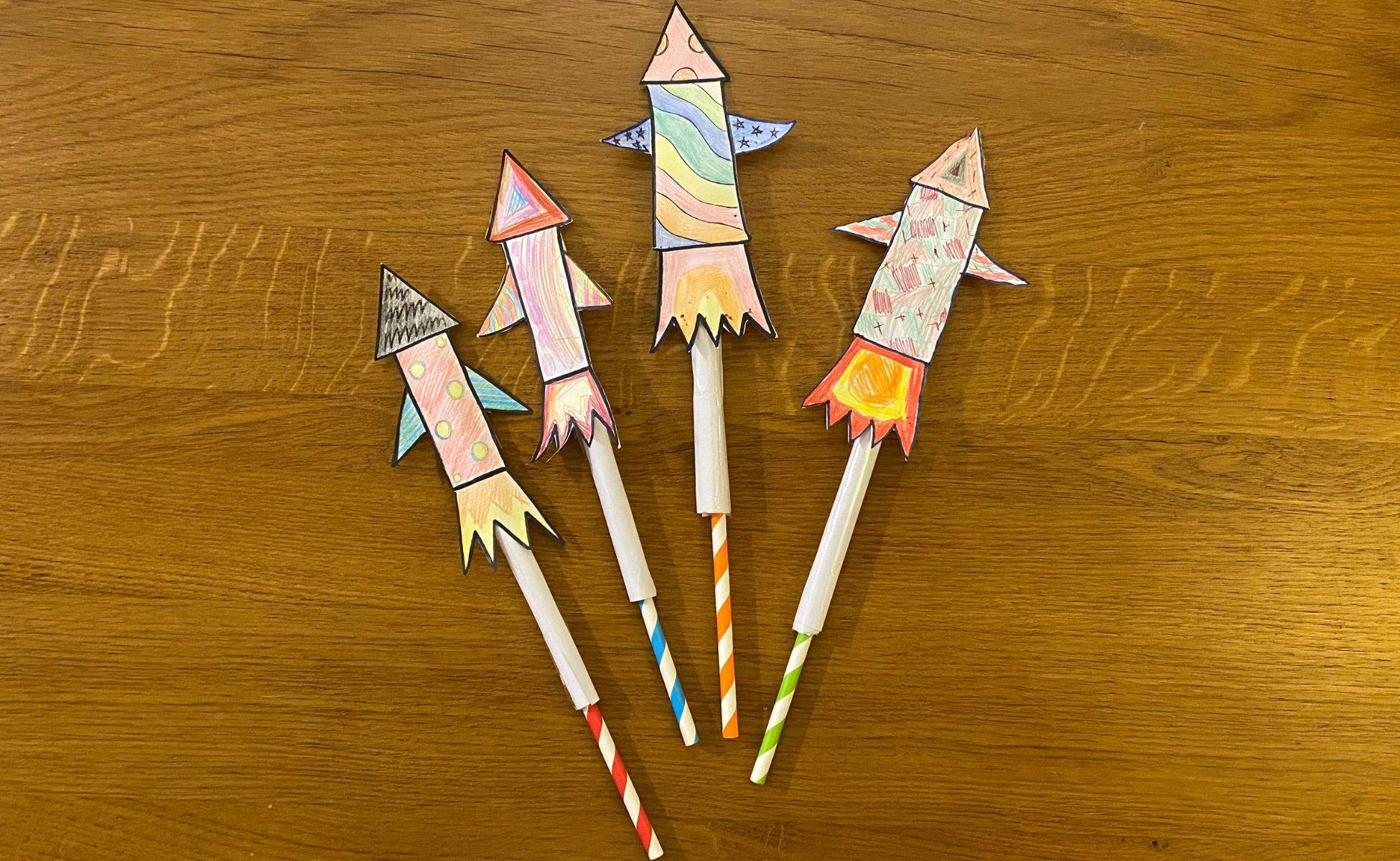 Straw rockets make and talk activity - Winston's Wish