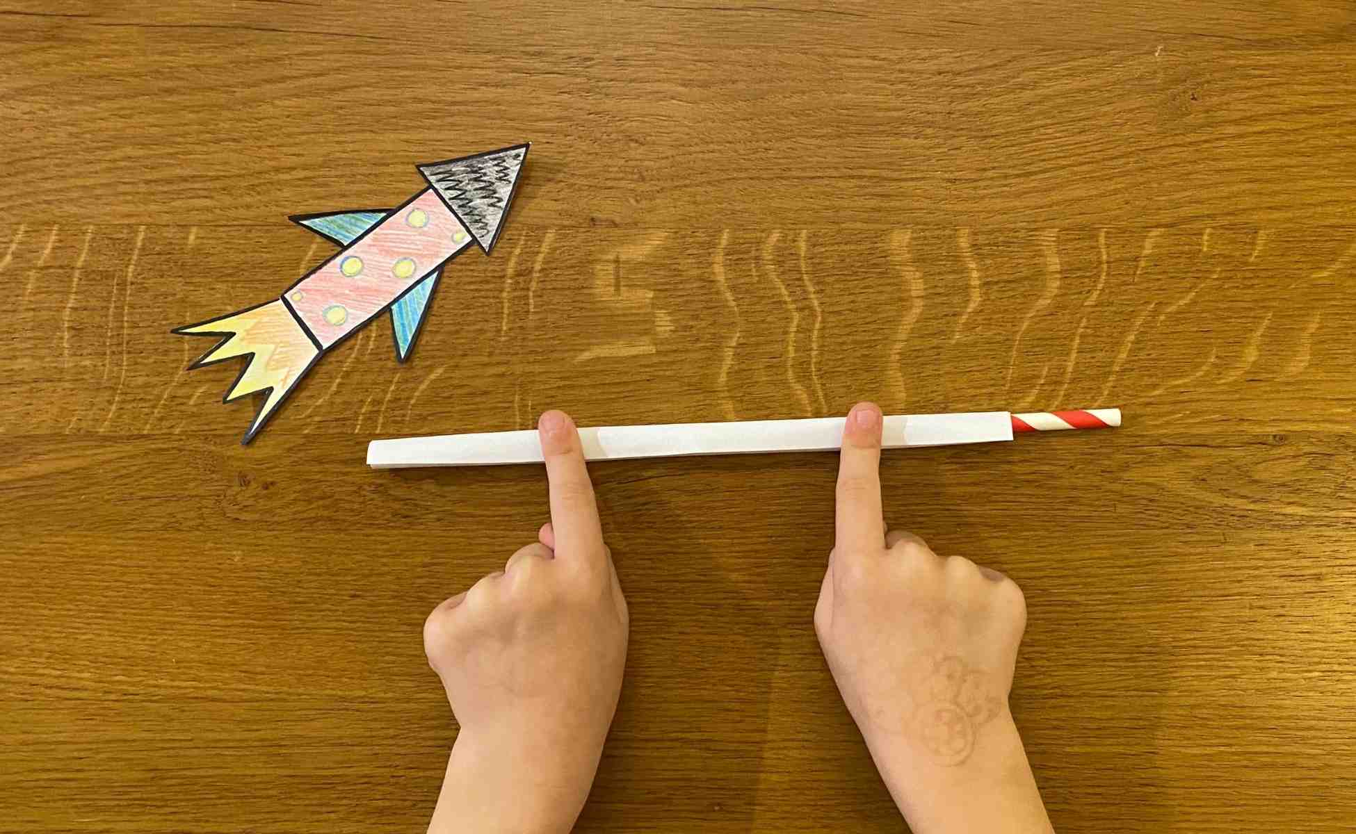 Make and talk activity for children Straw Rockets Winston's Wish