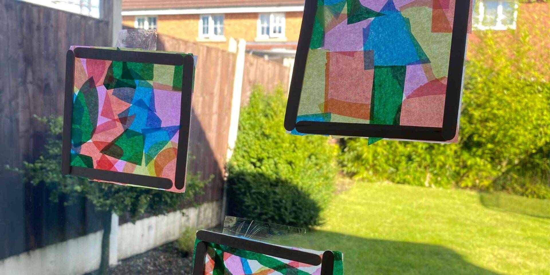 Make and talk activity for children: Window Art