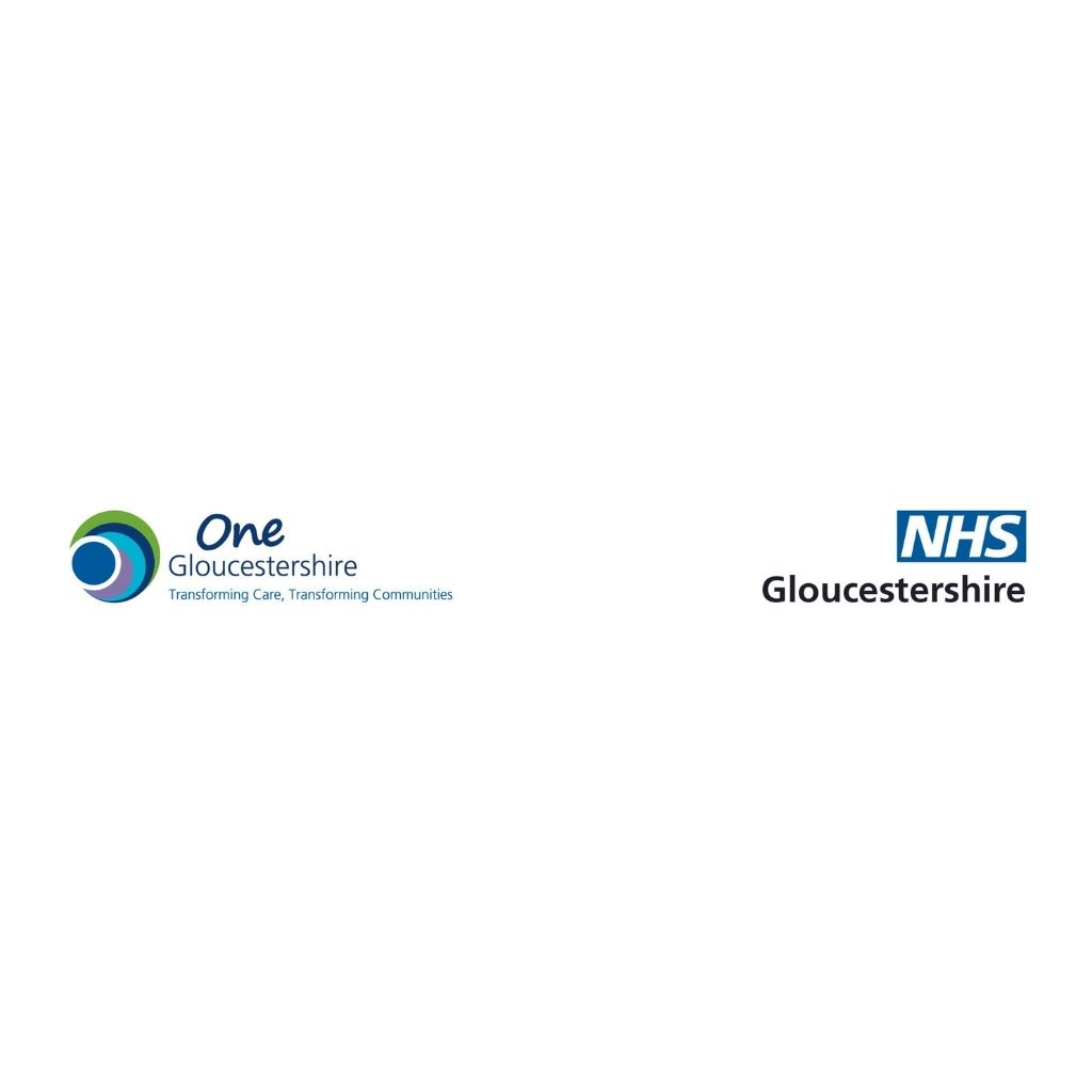 One Gloucestershire and NHS Gloucestershire logo